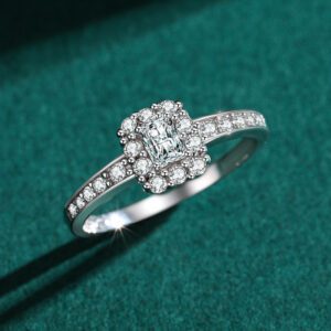 Radiant Princess-Cut Diamond Engagement Ring