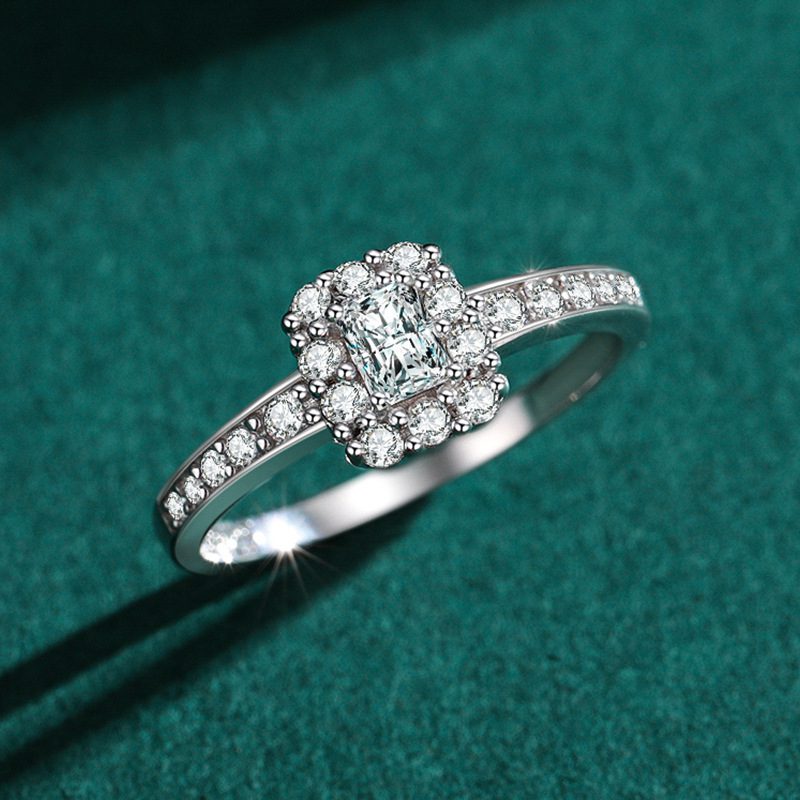 Radiant Princess-Cut Diamond Engagement Ring