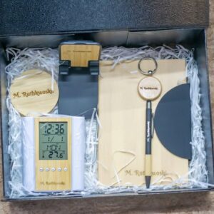 Personalized Bamboo Desk Essentials Set
