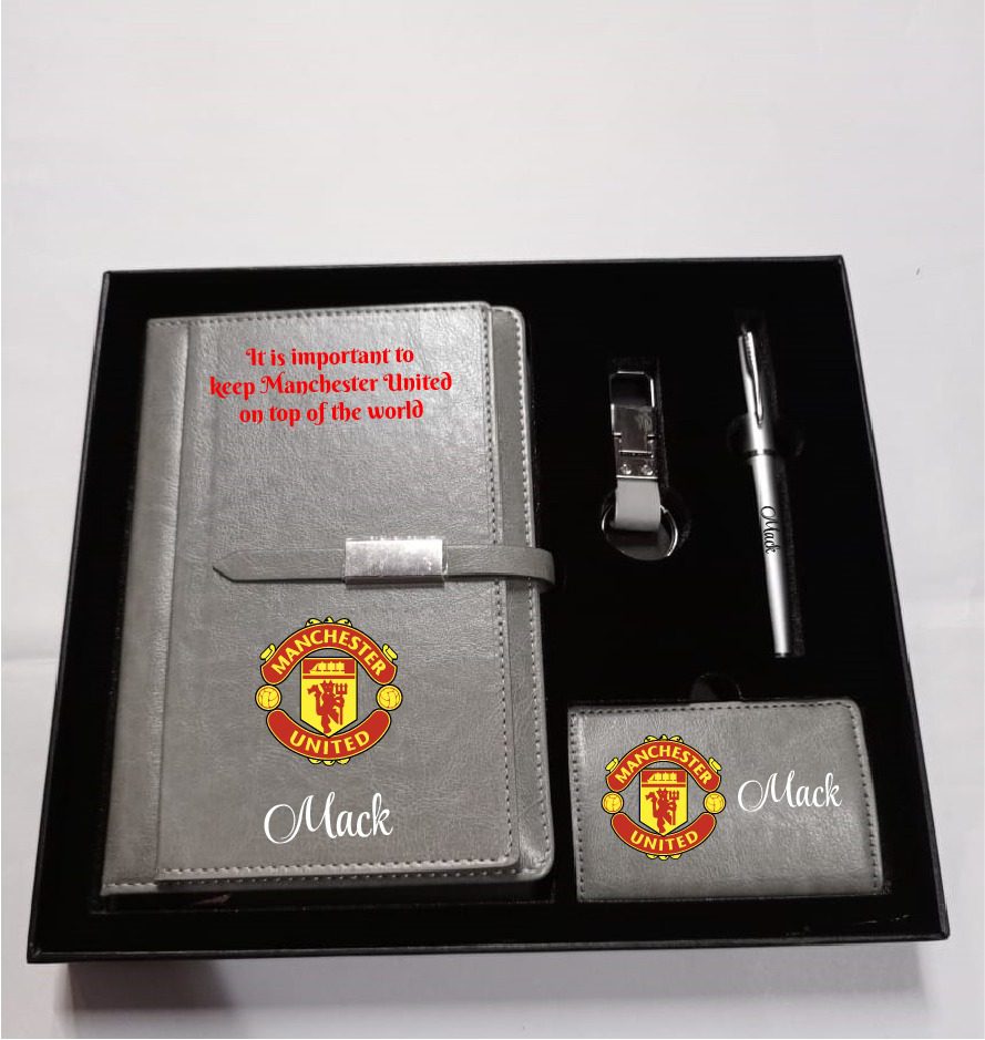 Premium Manchester United Personalized Executive Gift Set