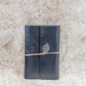 Leaf Embossed Leather Journal