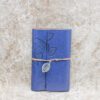Handcrafted Azure Leaf Leather Journal