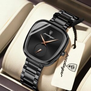 Luxury Black Stainless Steel Ladies Watch