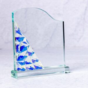 Elegant Glass Trophy for Corporate & Special Achievements