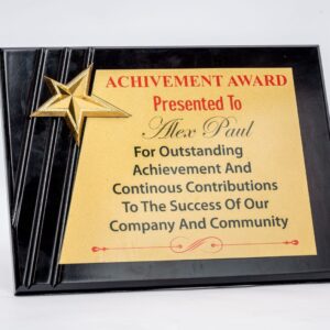 Royal Star Wooden Plaque