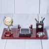 Executive Wooden Desk Organizer Set