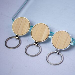Eco-Friendly Bamboo Keychain