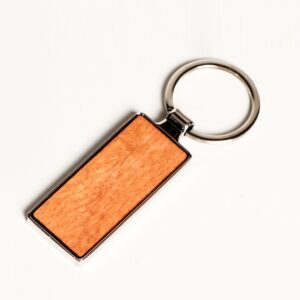 Handcrafted Wood Inlay Keychain