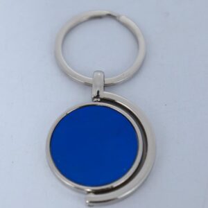 Crescent Blue Rotating Keychain