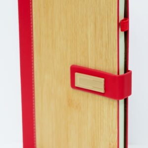 Bamboo & Crimson Hardcover Notebook