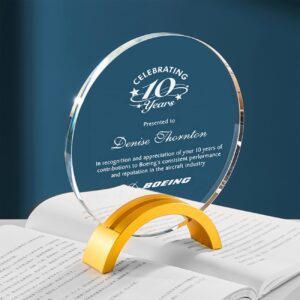 Aurelius Circular Crystal Award