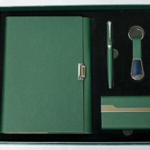 Premium Green Leather Gift Set