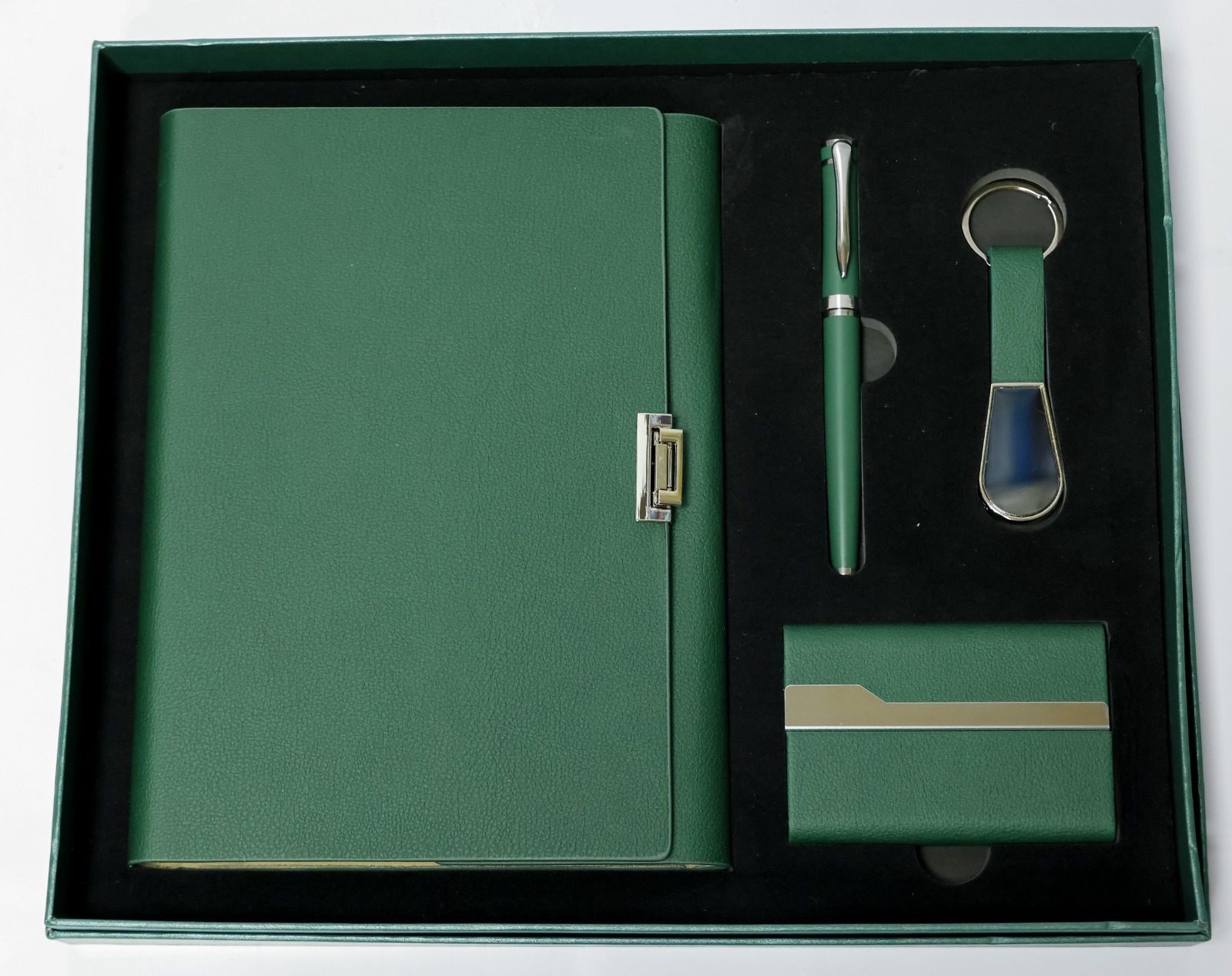 Premium Green Leather Gift Set