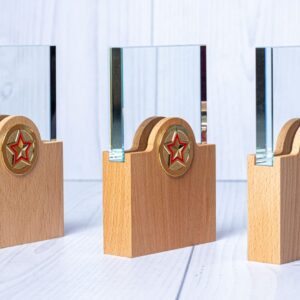 Custom Wood And Glass Award