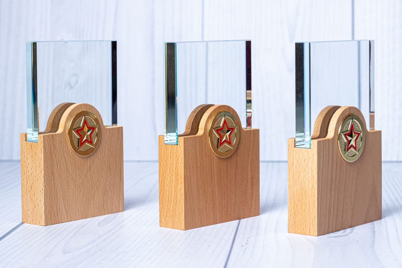 Custom Wood And Glass Award