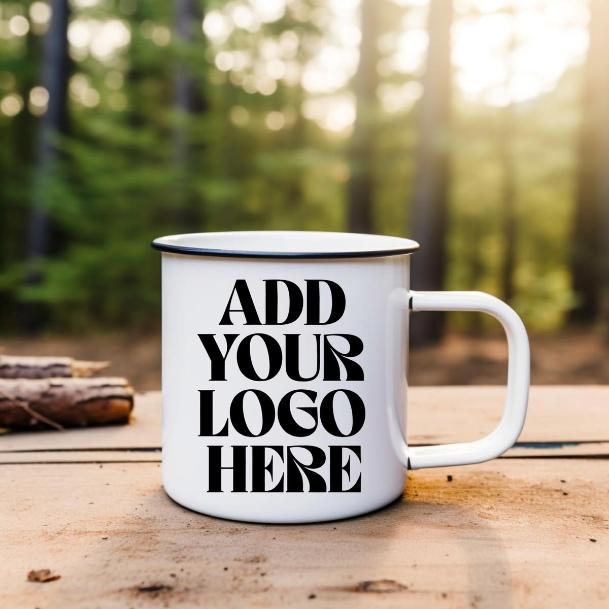 Custom Enamel Campfire Mug