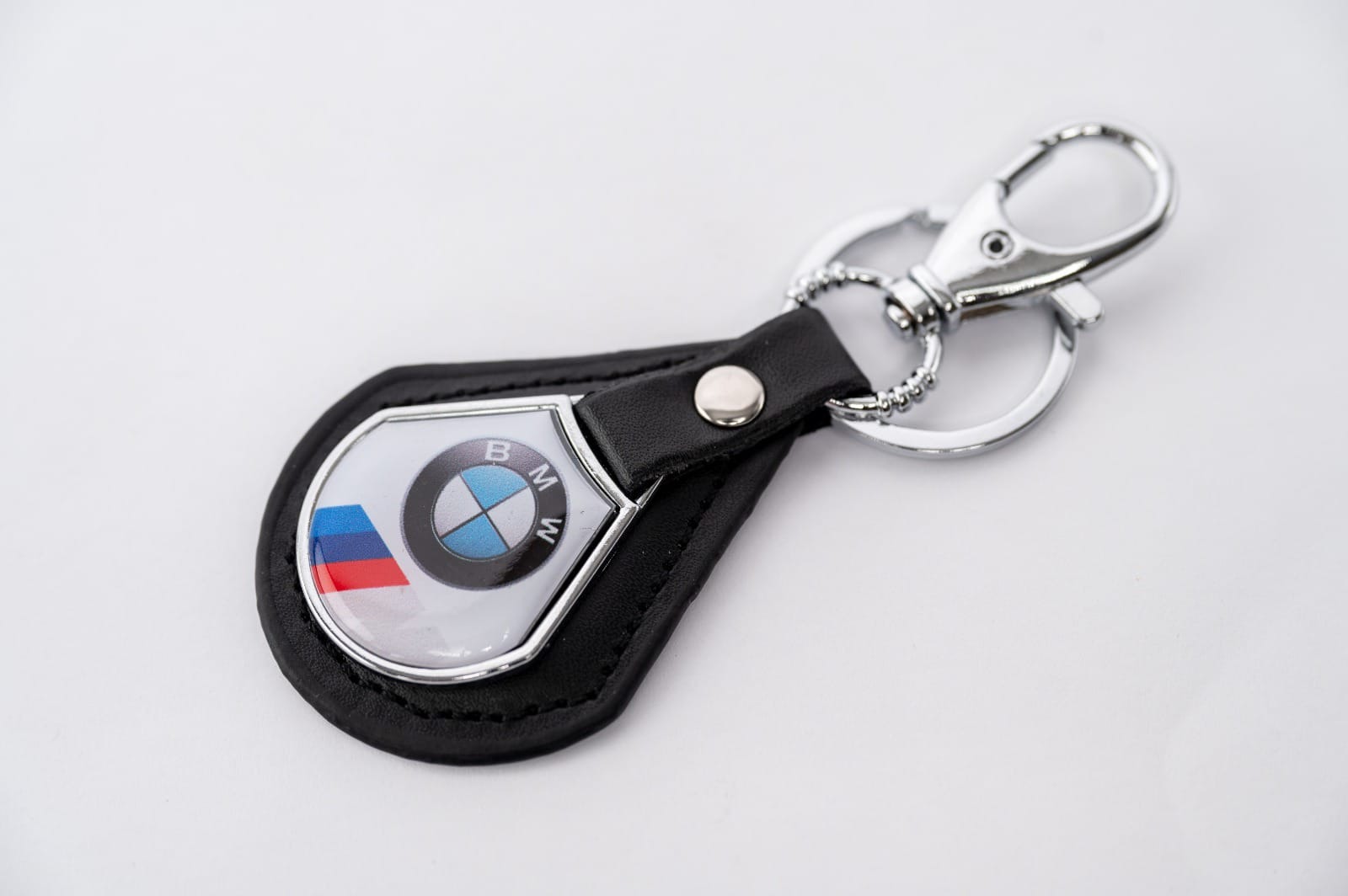 Premium Leather BMW Keychain