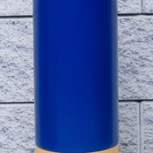 The Cobalt & Bamboo Insulated Flask