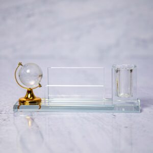 Executive Glass Desk Organizer
