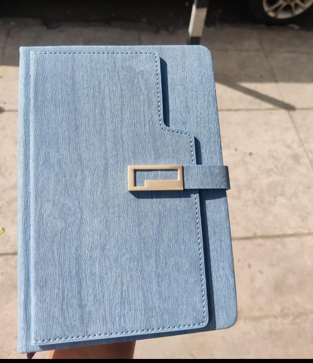 Sky Blue Textured Notebook