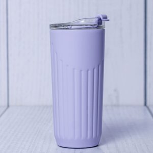 Ribbed Insulated Tumbler in Lavender