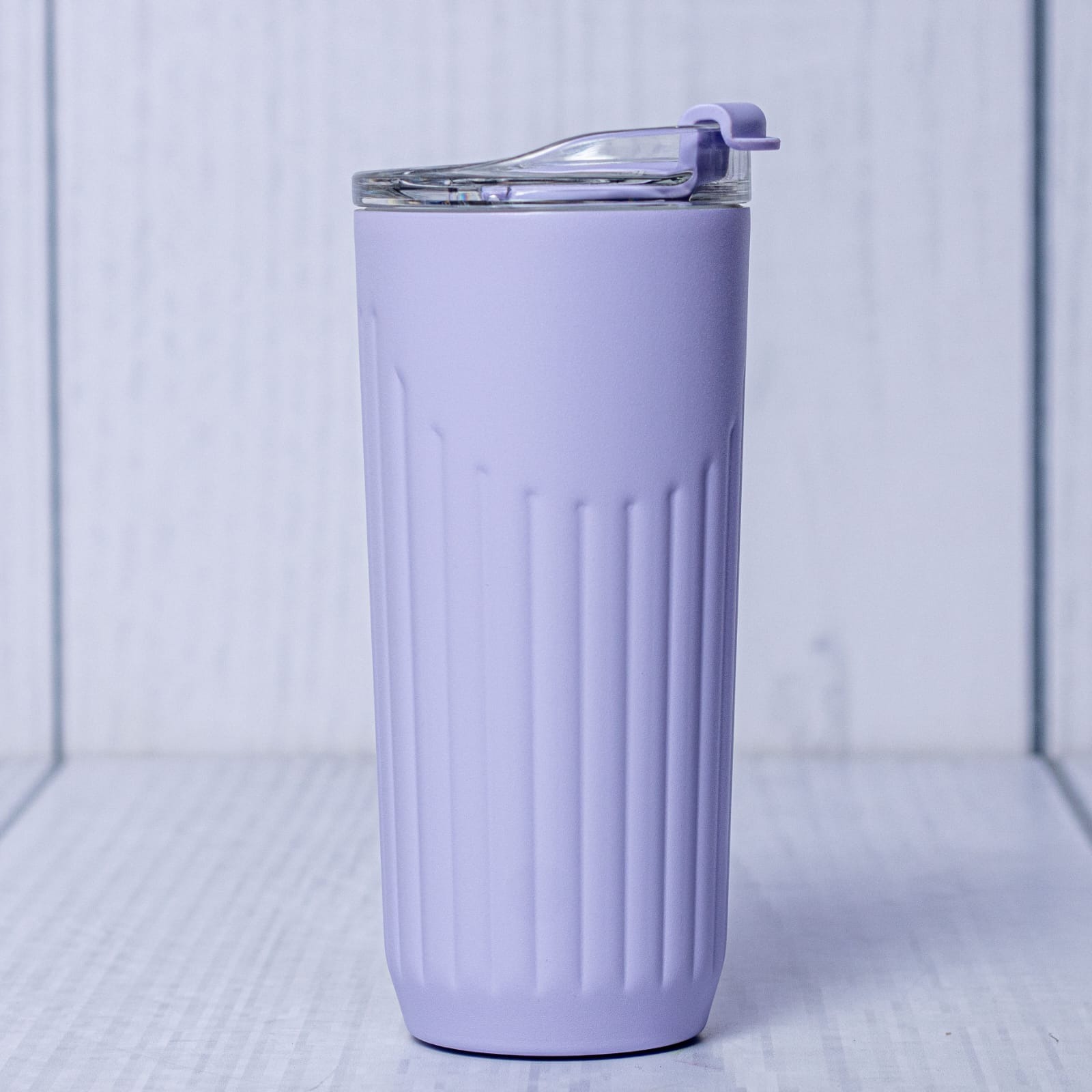 Ribbed Insulated Tumbler in Lavender