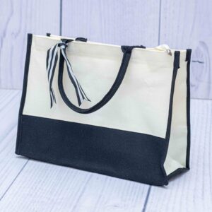 Jute & Canvas Hybrid Totes