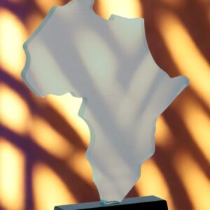 Premium Crystal Africa Award Trophy