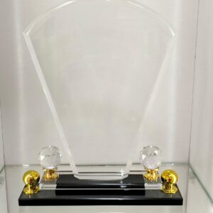 Premium Crystal Arch Trophy
