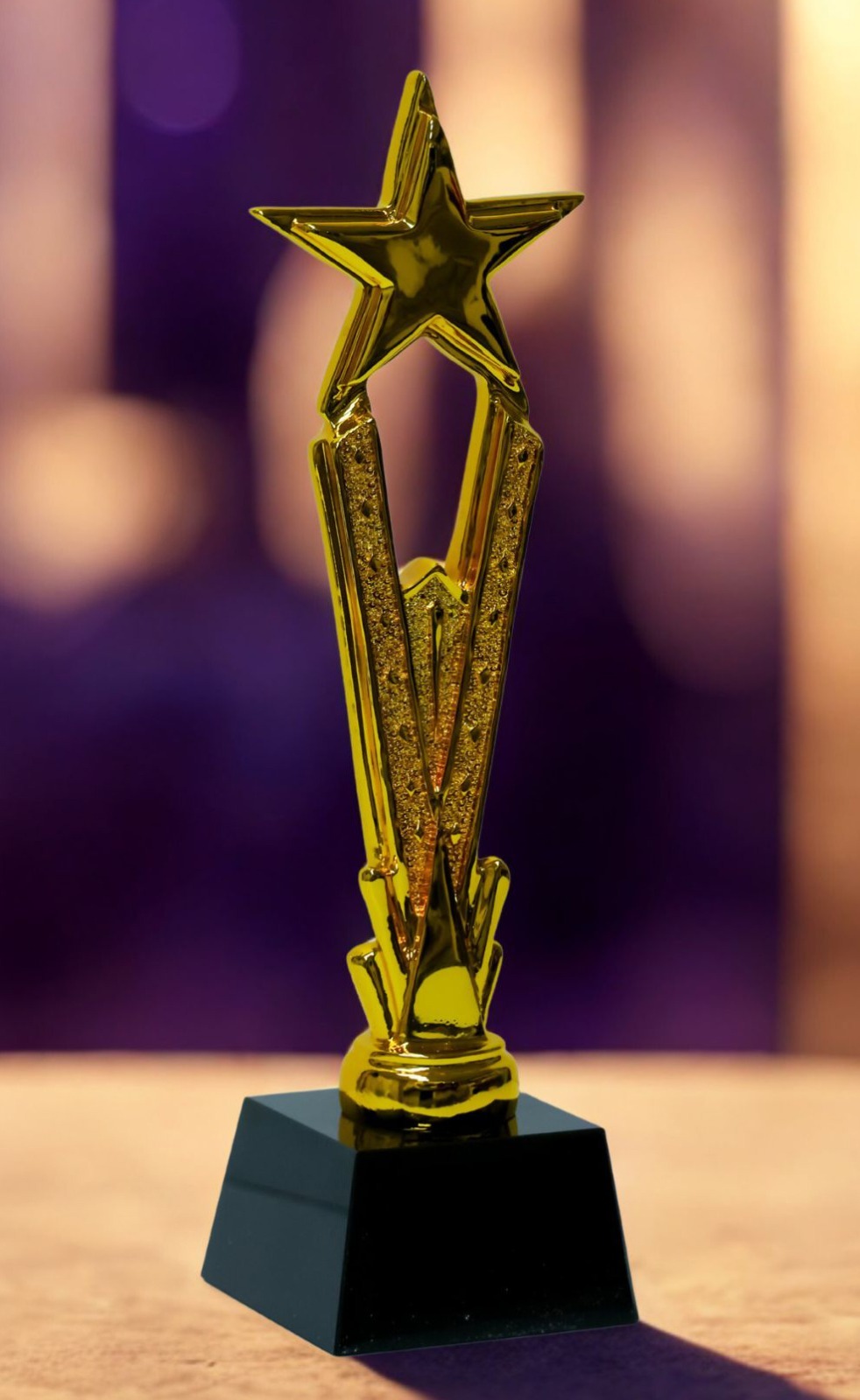 Premium Gold Star Excellence Trophy