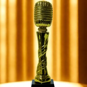 Golden Microphone Trophy Award