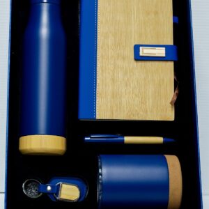 Royal Blue & Bamboo Executive Gift Set