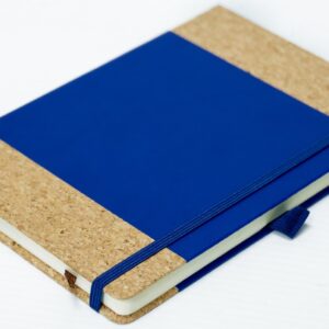 Eco-Friendly Cork & Blue Hardcover Notebook