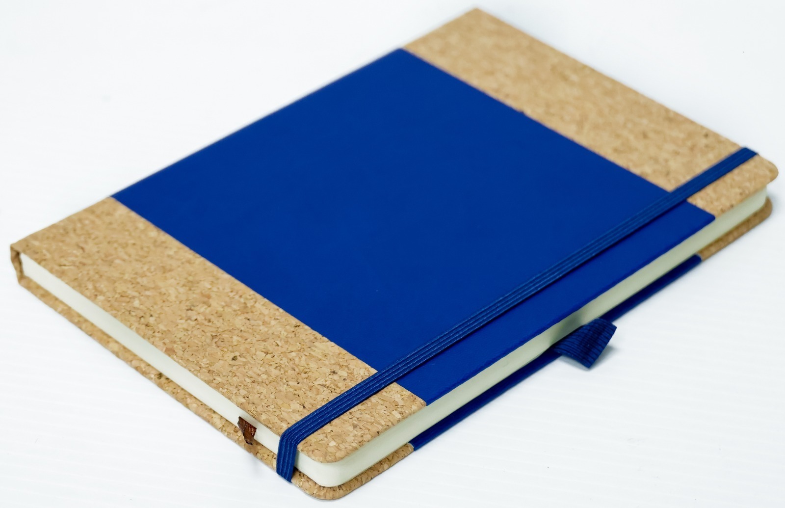 Eco-Friendly Cork & Blue Hardcover Notebook