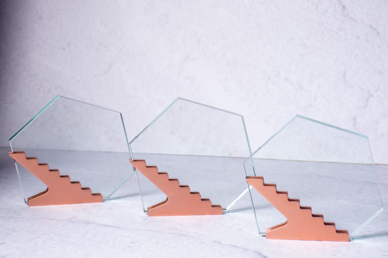 Hexagonal Crystal Trophy Award