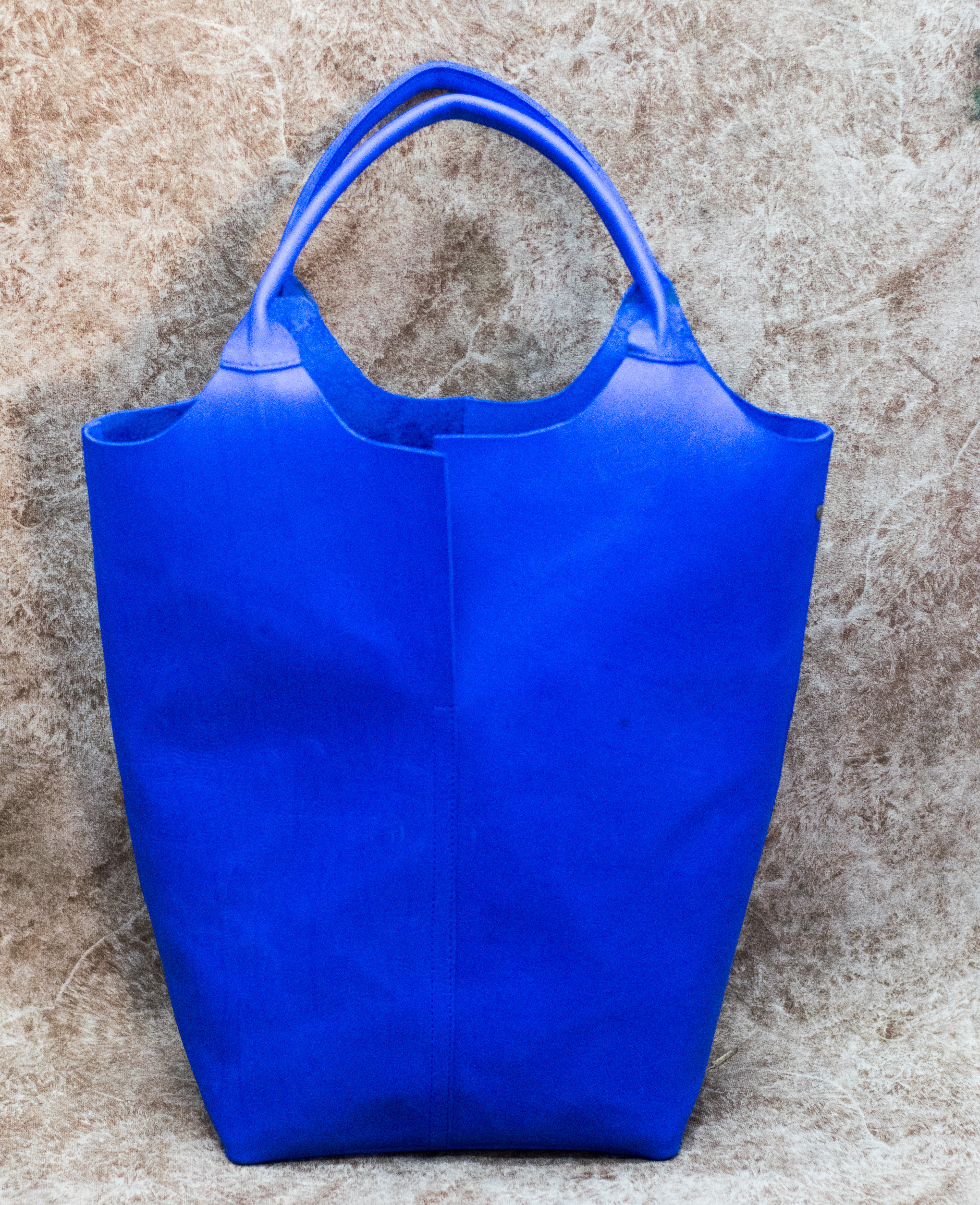 The Signature Royal Blue Pure Leather Handbag