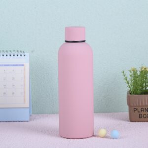 Matte Pink Insulated Water Bottle