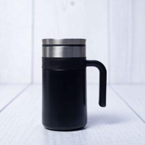 Premium Black Stainless Steel Travel Mug