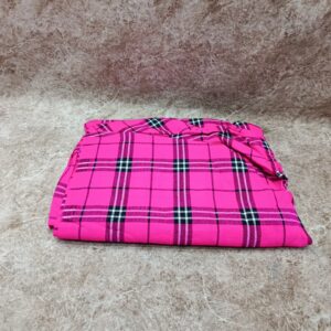 Vibrant Pink Checkered Maasai Shuka