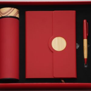 Executive Red 3-Piece Corporate Gift Set
