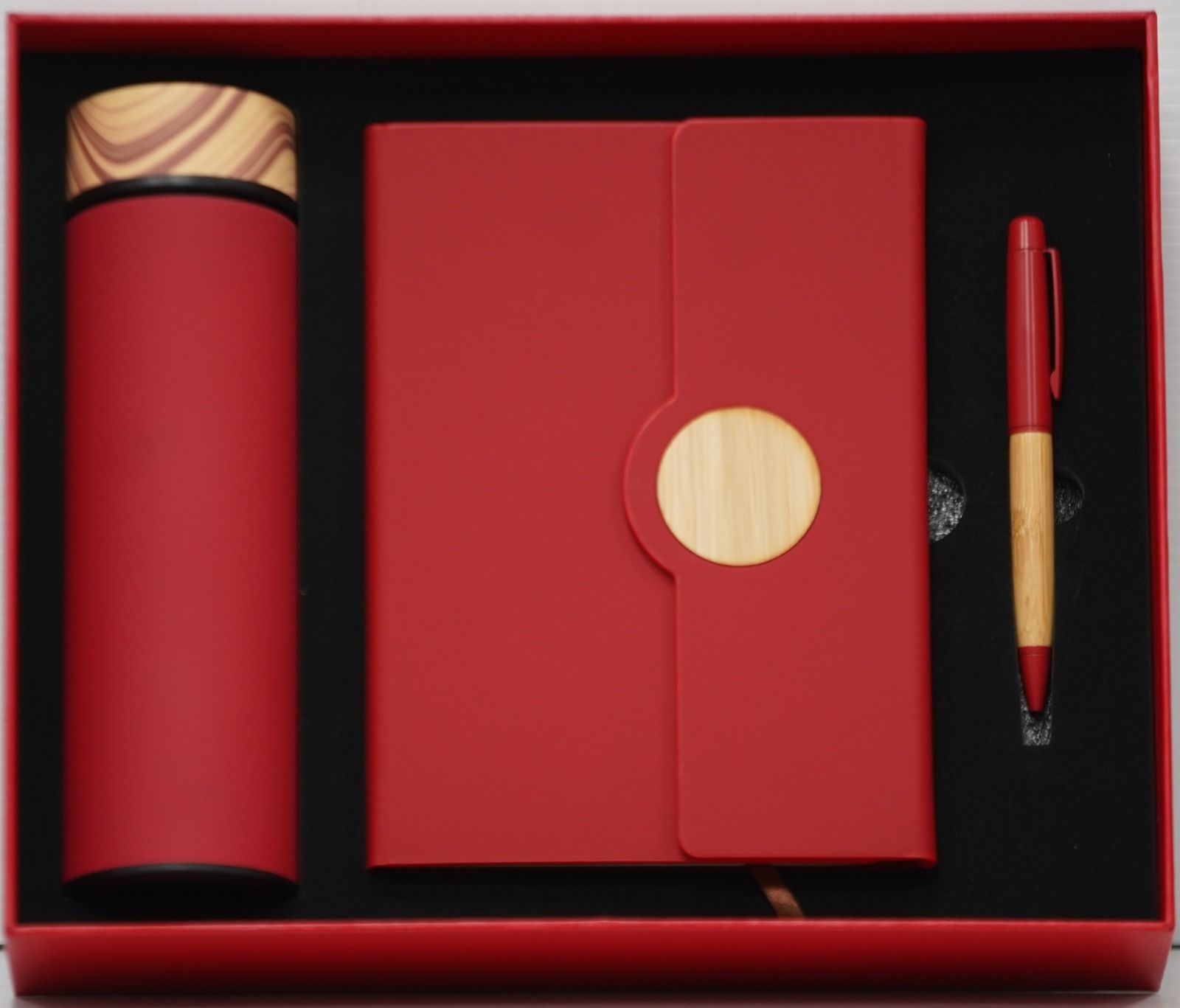 Executive Red 3-Piece Corporate Gift Set
