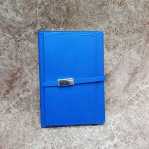 Vibrant Blue Executive Leather Notebook