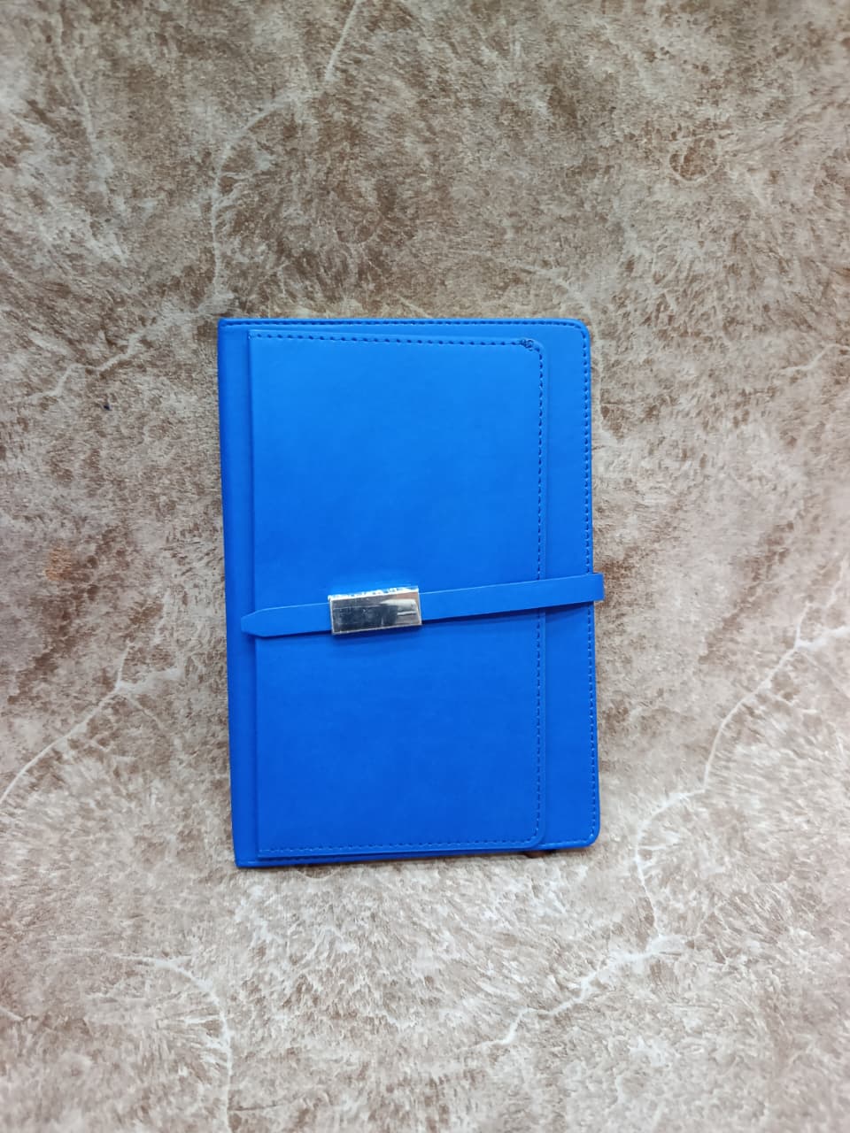 Vibrant Blue Executive Leather Notebook
