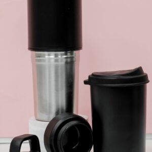 Smart Thermal Mug and Insulated Travel Bottle Set