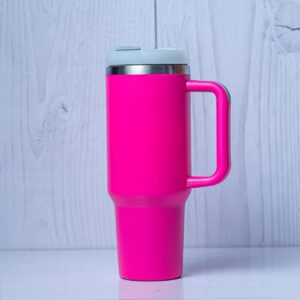 Hot Pink Insulated Travel Tumbler