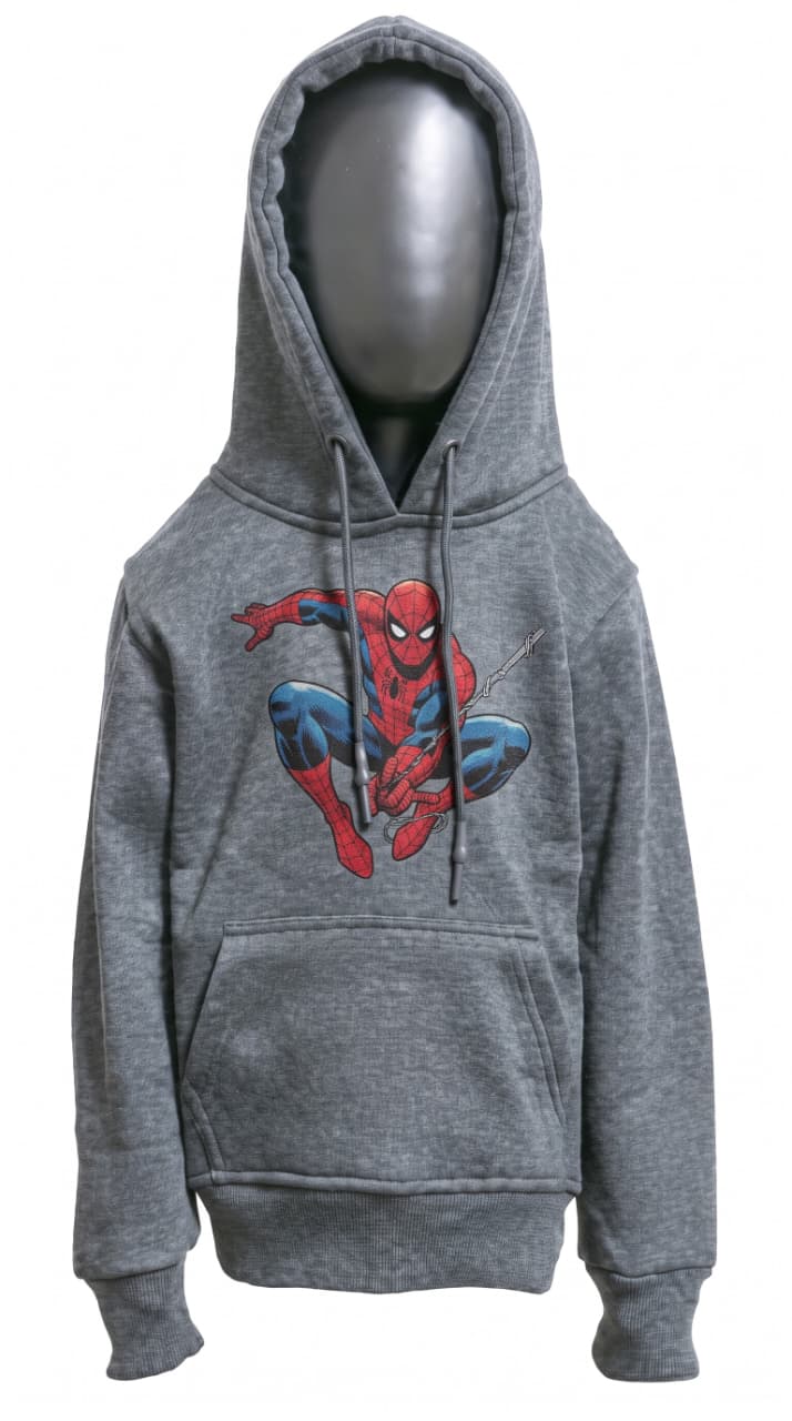 Kids' Charcoal Grey Spider-Man Graphic Hoodie