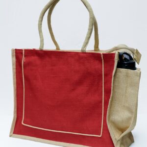 Eco-Friendly Red Jute Tote Bag