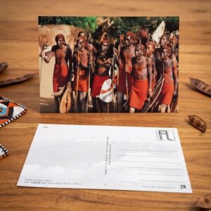 Kenyan Cultural Photography Postcard