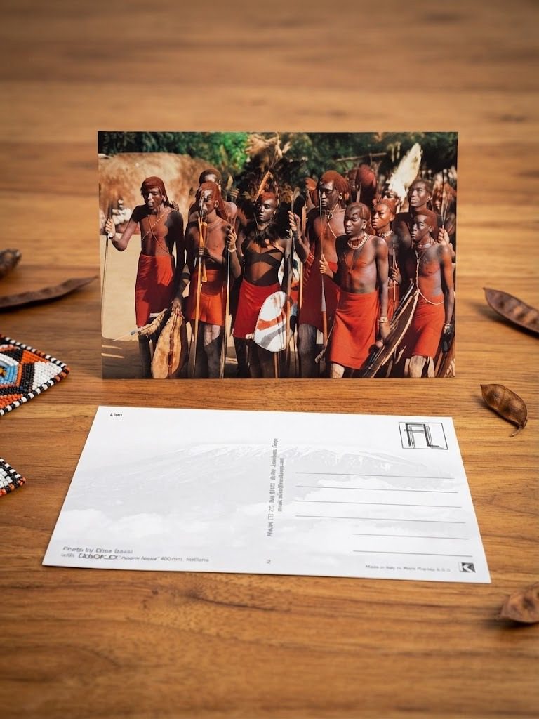 Kenyan Cultural Photography Postcard