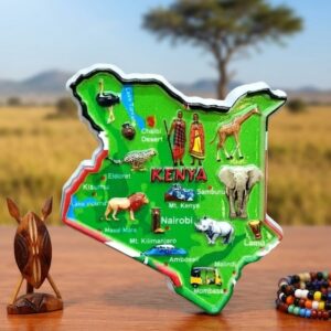 Kenya Map Fridge Magnet